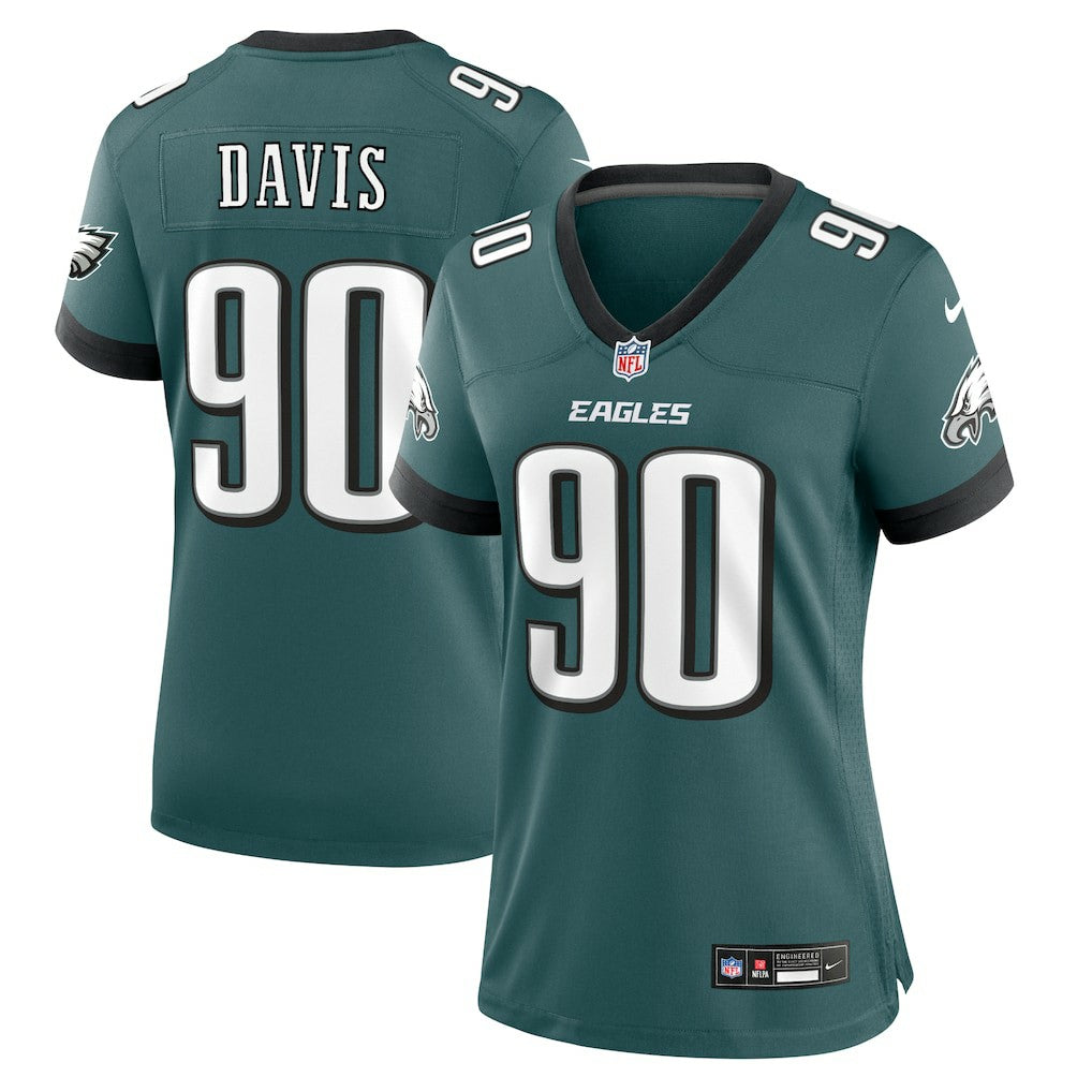 Jordan Davis  Women's Team Game Jersey - Philadelphia Eagles Jerseys
