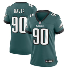 Jordan Davis  Women's Team Game Jersey - Philadelphia Eagles Jerseys