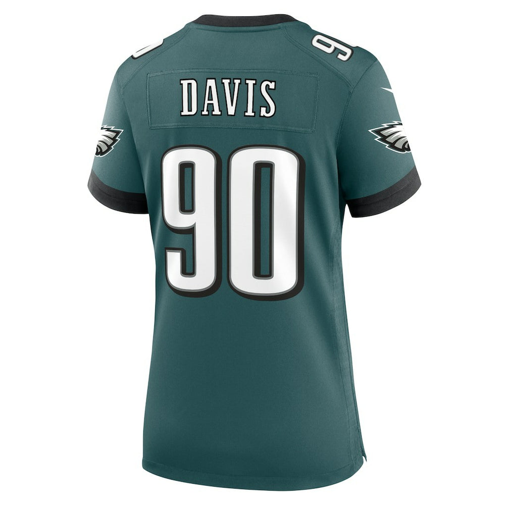 Jordan Davis  Women's Team Game Jersey - Philadelphia Eagles Jerseys