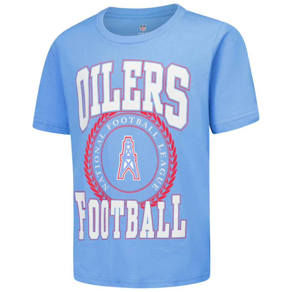 Youth Oilers Throwback Stitched Up Retro Logo T-Shirt - Tennessee Titans T-shirts