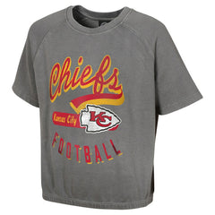 Women's Mineral Wash Short Sleeve Top - Kansas City Chiefs Tops