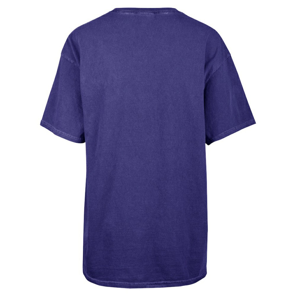 Navy Los Angeles Dodgers '47 Women's Flashing Lights Boyfriend T-Shirt