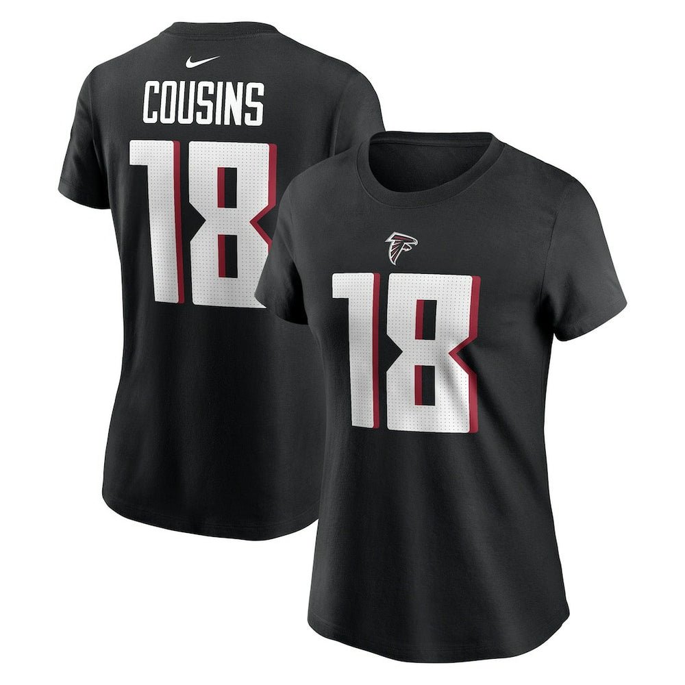 Kirk Cousins  Women's Player Name & Number T-Shirt - Atlanta Falcons T-shirts