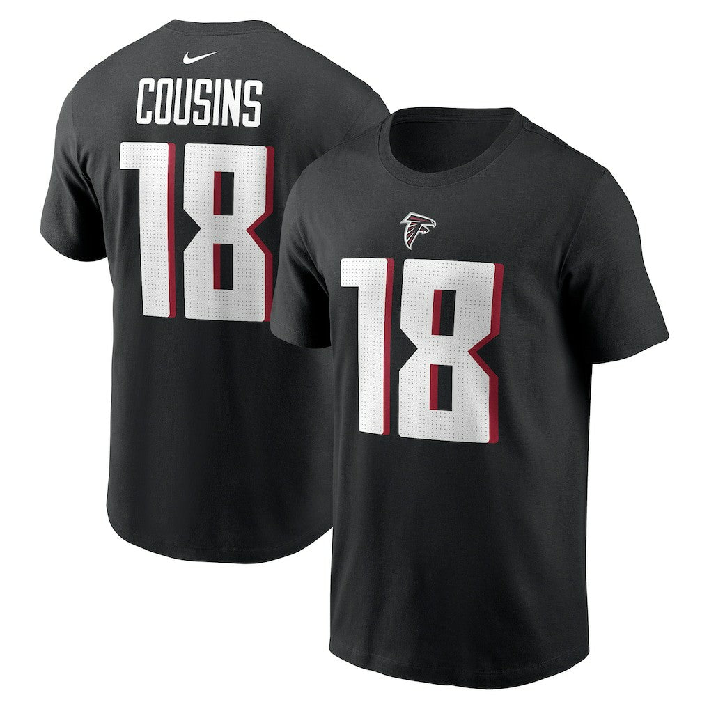 Kirk Cousins  Player Name & Number T-Shirt - Atlanta Falcons T-shirts