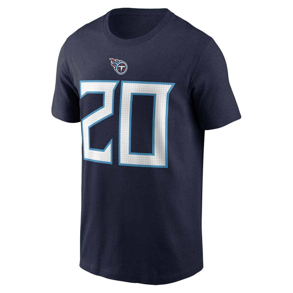 Tony Pollard  Player Name & Number T-Shirt - Tennessee Titans T-shirts