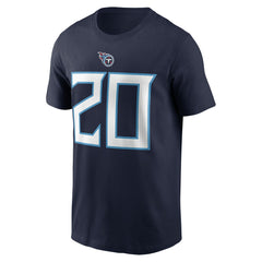 Tony Pollard  Player Name & Number T-Shirt - Tennessee Titans T-shirts