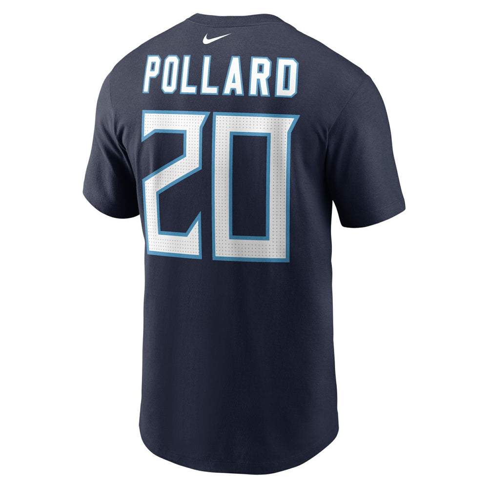 Tony Pollard  Player Name & Number T-Shirt - Tennessee Titans T-shirts