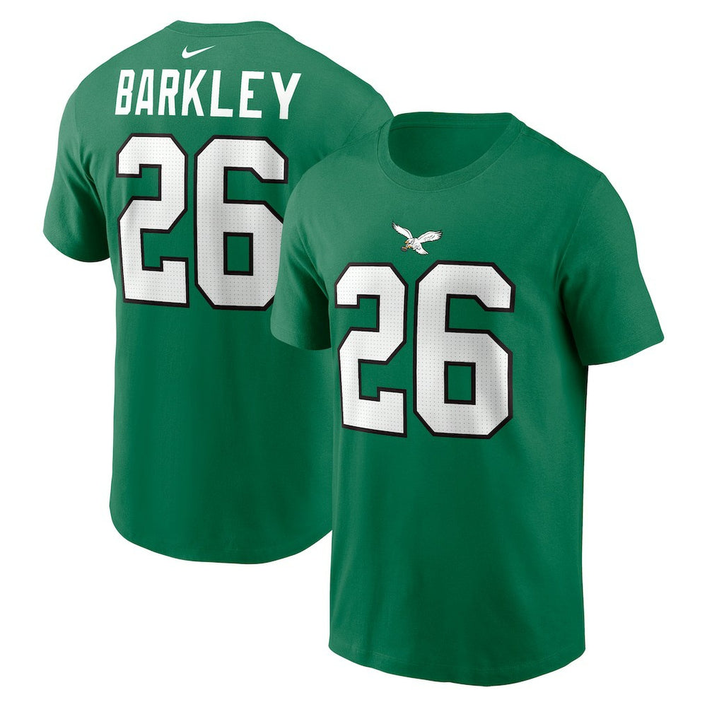 Saquon Barkley  Player Name & Number T-Shirt - Philadelphia Eagles T-shirts
