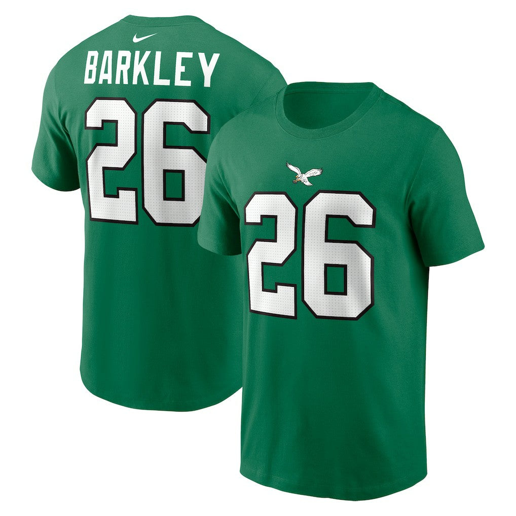 Saquon Barkley  Player Name & Number T-Shirt - Philadelphia Eagles T-shirts