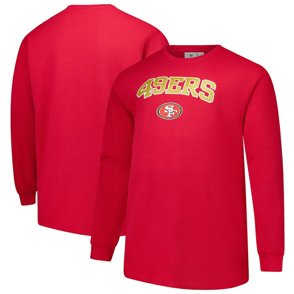Big & Tall Thermal Long Sleeve T-Shirt - San Francisco 49ers T-shirts