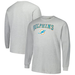 Big & Tall Thermal Long Sleeve T-Shirt - Miami Dolphins T-shirts