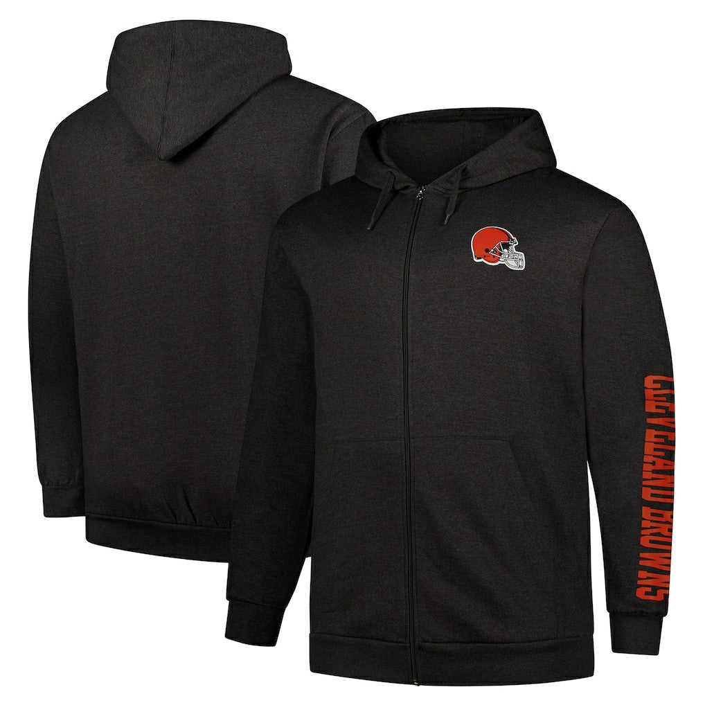 Big & Tall Sleeve Hit Full-Zip Hoodie - Cleveland Browns Hoodies
