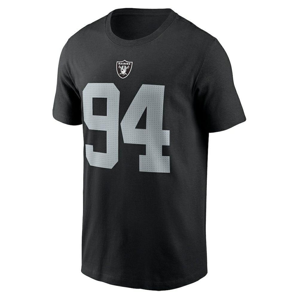 Christian Wilkins  Player Name & Number T-Shirt - Las Vegas Raiders T-shirts