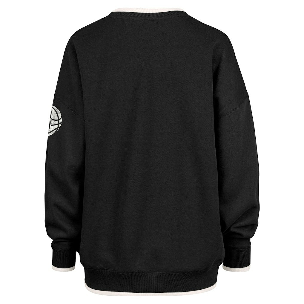 47 brand Brooklyn Nets '47 Women's Rise Wax Pack Daze '80s Oversize Pullover Sweatshirt