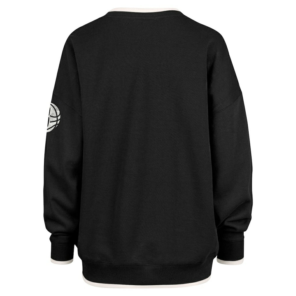 47 brand Brooklyn Nets '47 Women's Rise Wax Pack Daze '80s Oversize Pullover Sweatshirt
