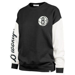 47 brand Brooklyn Nets '47 Women's Rise Andie Oversized Pullover Sweatshirt