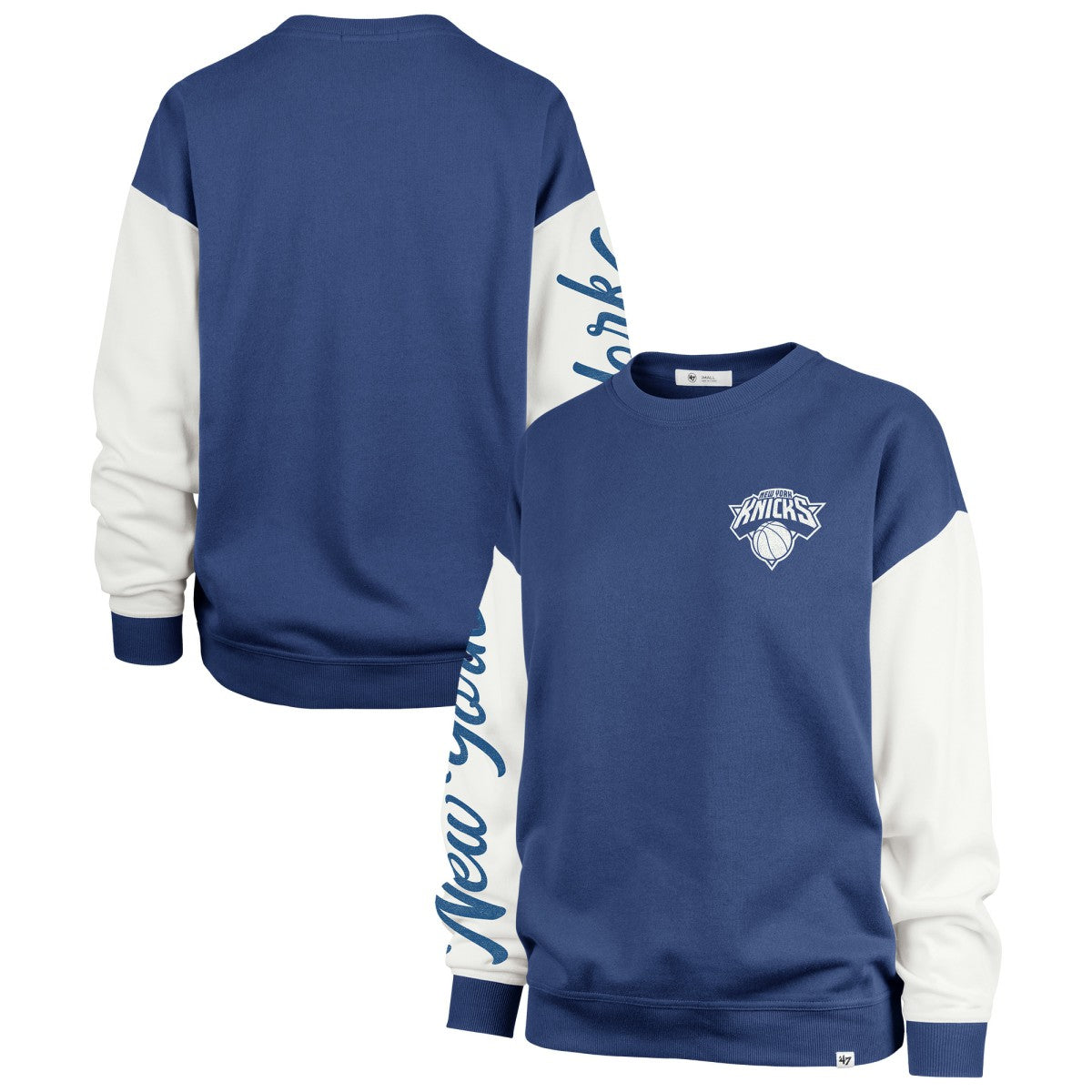 47 brand New York Knicks '47 Women's Rise Andie Oversized Pullover Sweatshirt