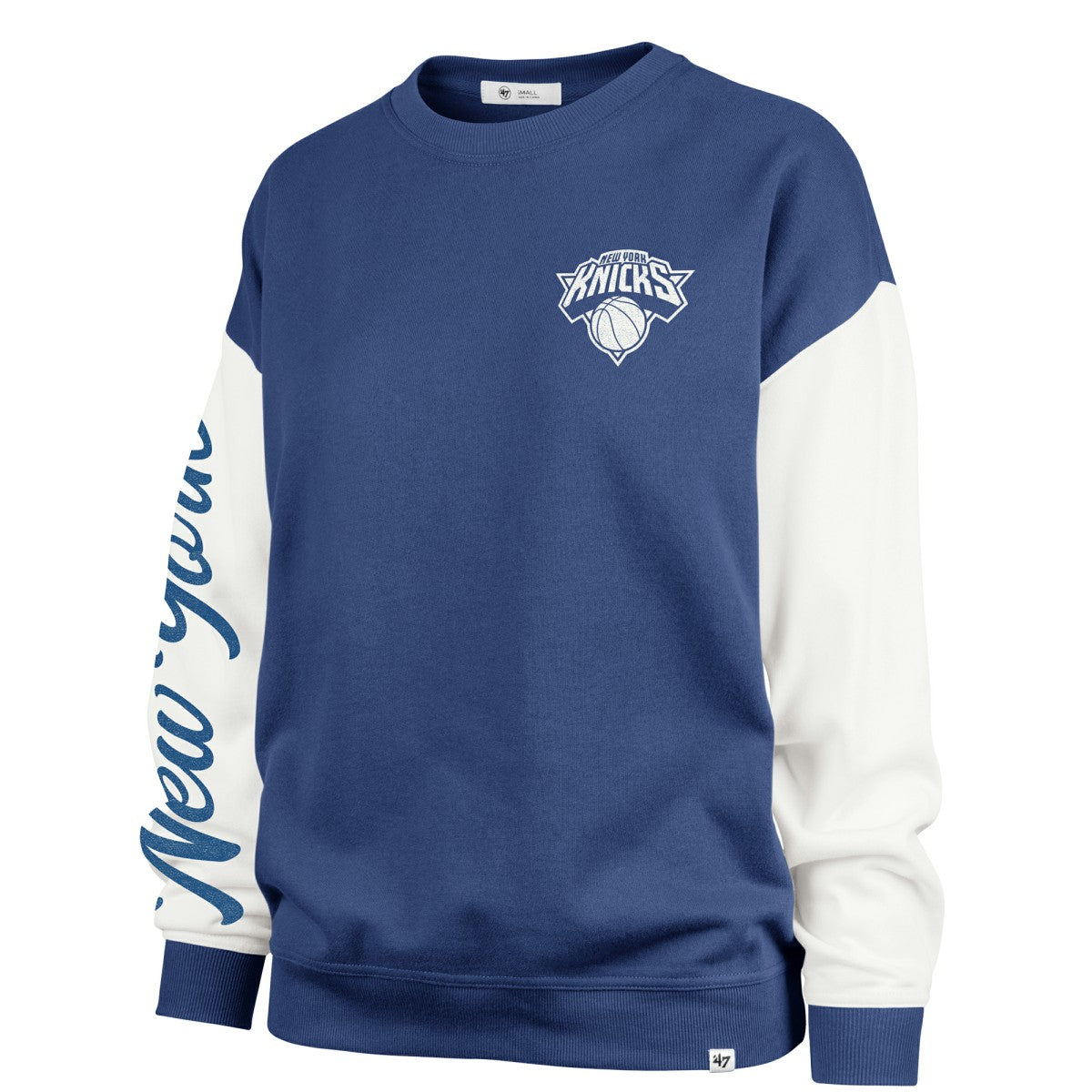 47 brand New York Knicks '47 Women's Rise Andie Oversized Pullover Sweatshirt