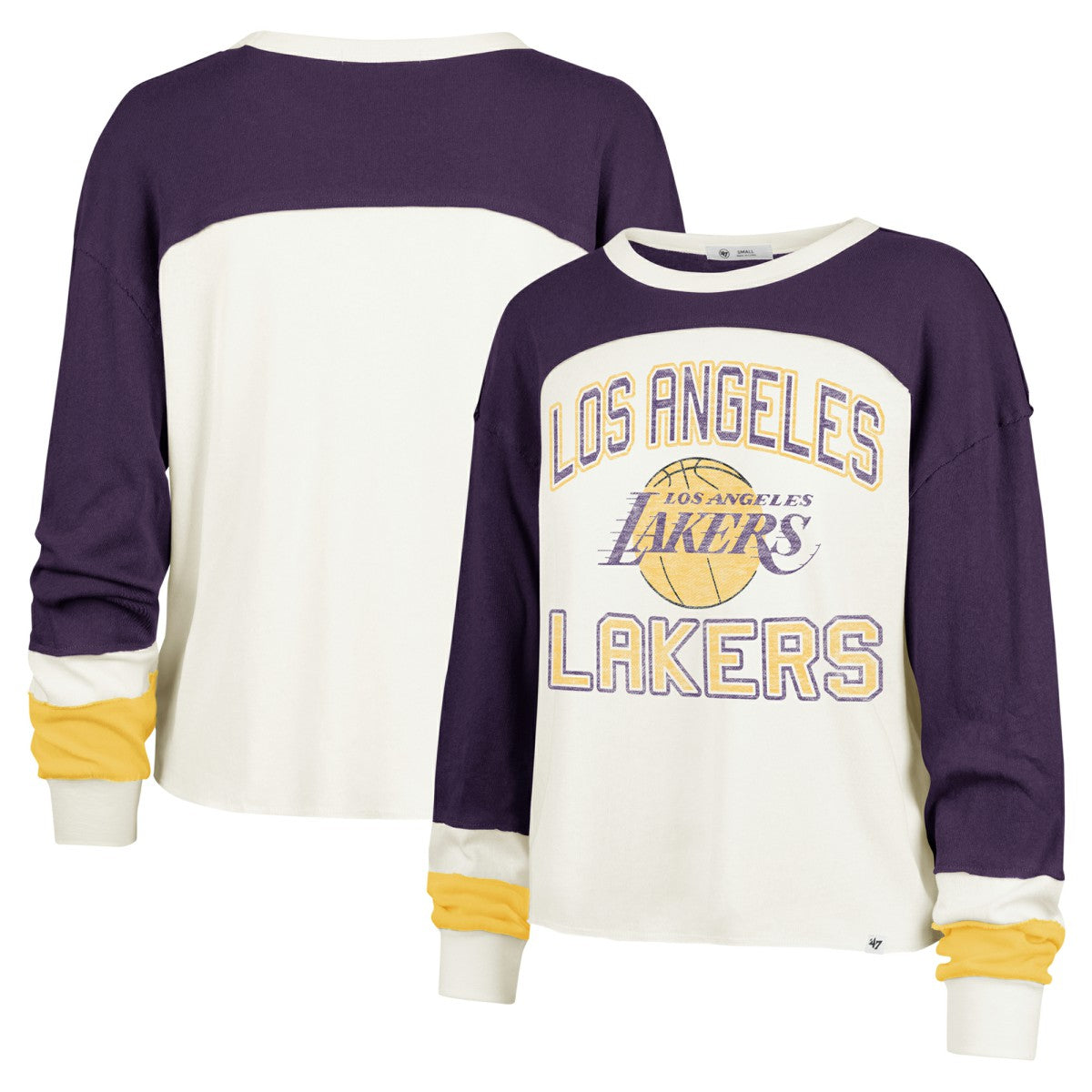 47 brand Los Angeles Lakers '47 Women's Curve Raglan Long Sleeve T-Shirt