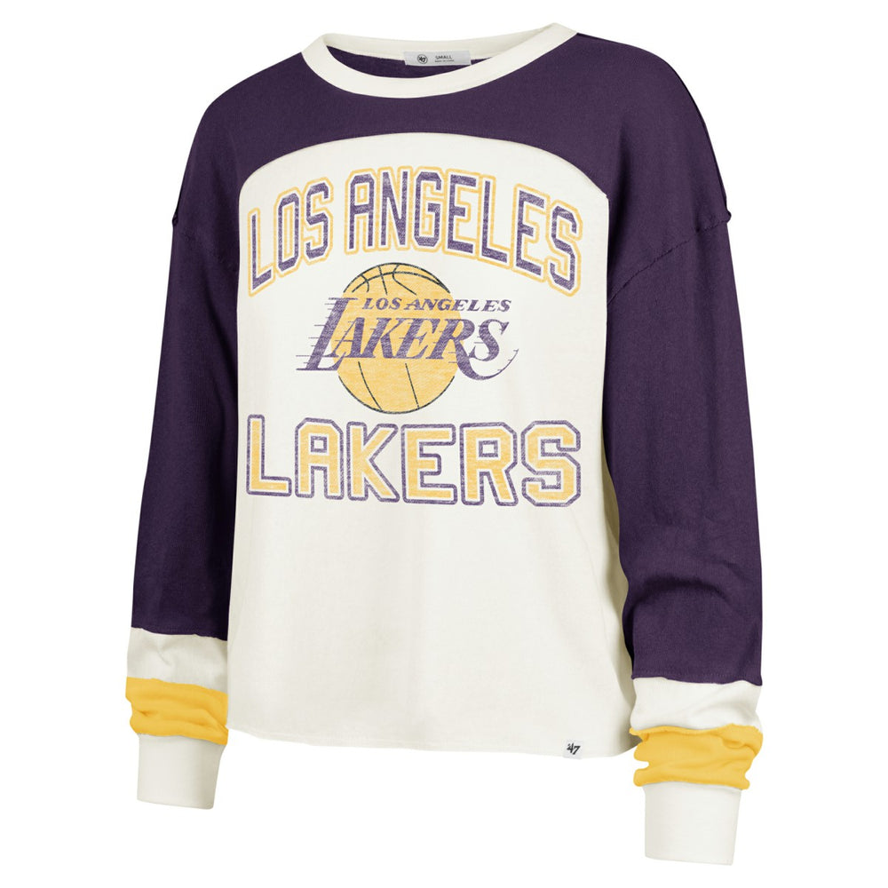 47 brand Los Angeles Lakers '47 Women's Curve Raglan Long Sleeve T-Shirt