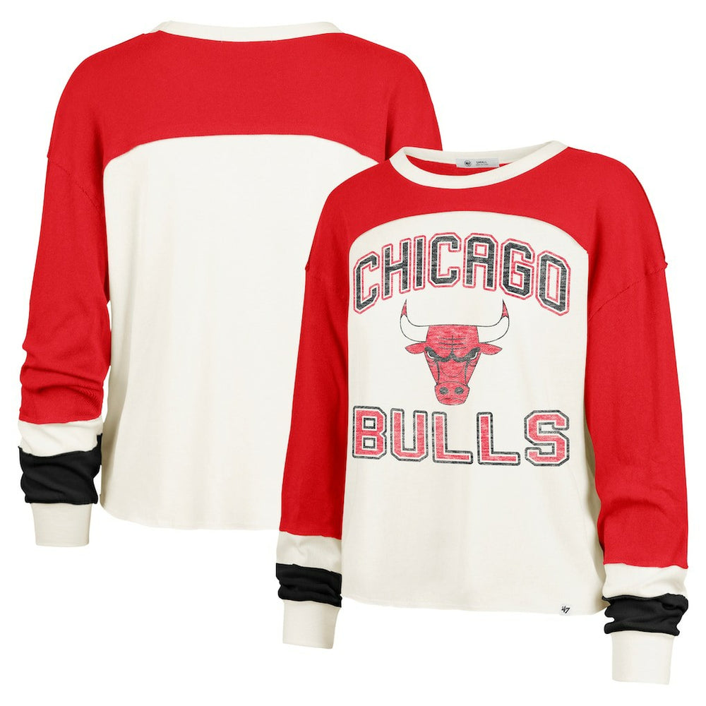 47 brand Chicago Bulls '47 Women's Curve Raglan Long Sleeve T-Shirt sale