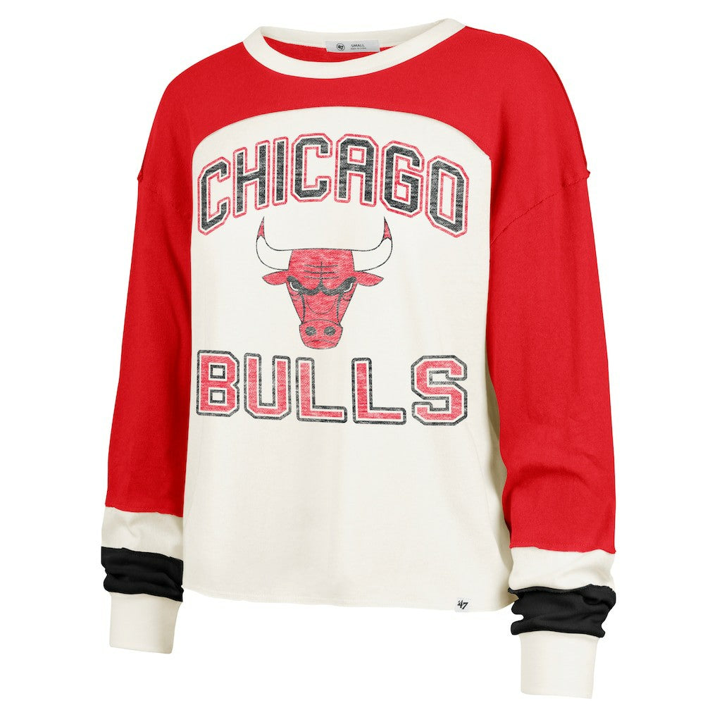 47 brand Chicago Bulls '47 Women's Curve Raglan Long Sleeve T-Shirt sale