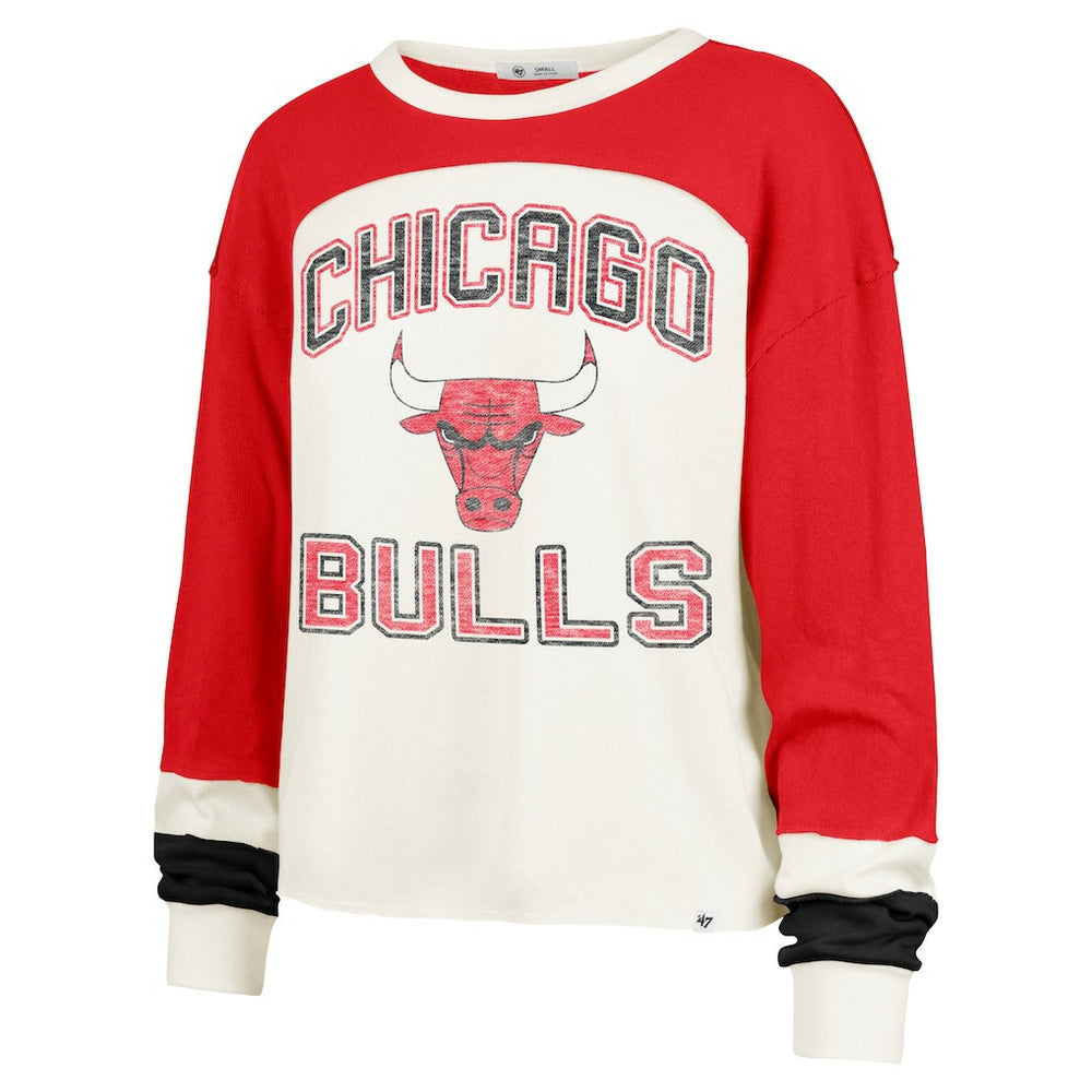 47 brand Chicago Bulls '47 Women's Curve Raglan Long Sleeve T-Shirt sale