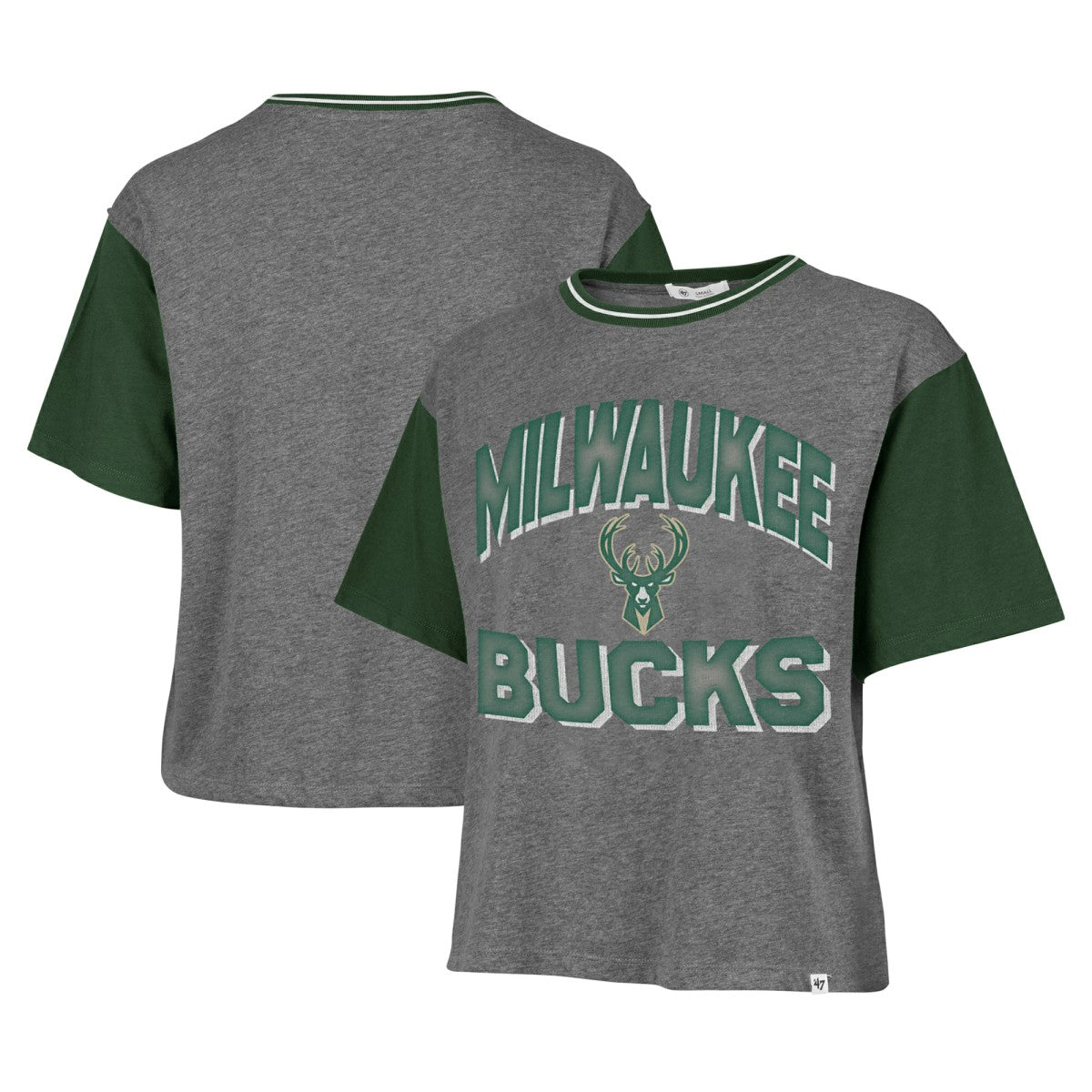 47 brand Milwaukee Bucks '47 Women's Rise Clubhouse Ziggy Color Block T-Shirt