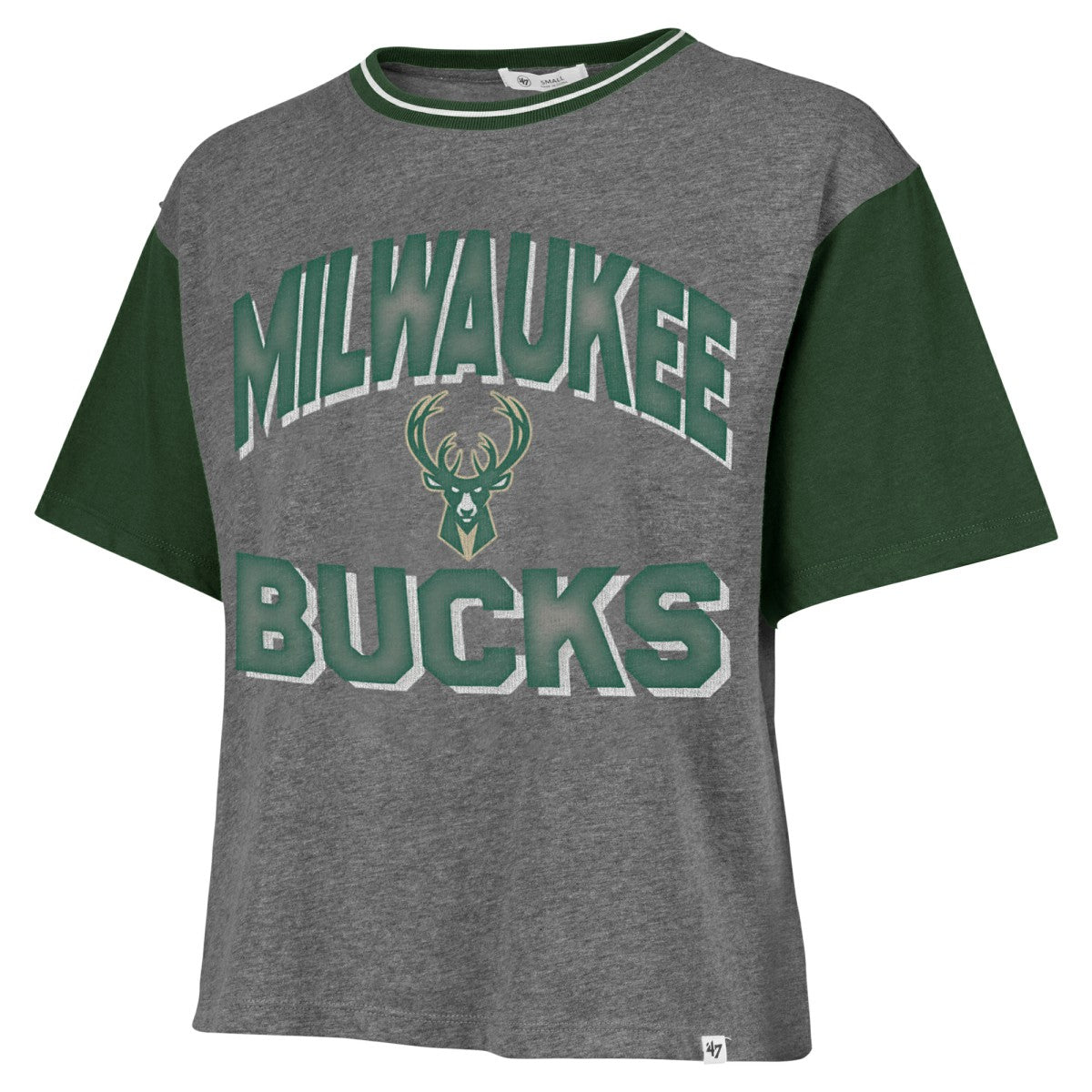 47 brand Milwaukee Bucks '47 Women's Rise Clubhouse Ziggy Color Block T-Shirt
