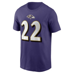Derrick Henry  Player Name & Number T-Shirt - Baltimore Ravens T-shirts
