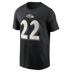 Derrick Henry  Player Name & Number T-Shirt - Baltimore Ravens T-shirts