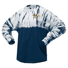 NHL Nashville Predators Spirit Jersey Unisex Crystal Half Dye Long Sleeve T-Shirt