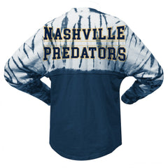 NHL Nashville Predators Spirit Jersey Unisex Crystal Half Dye Long Sleeve T-Shirt