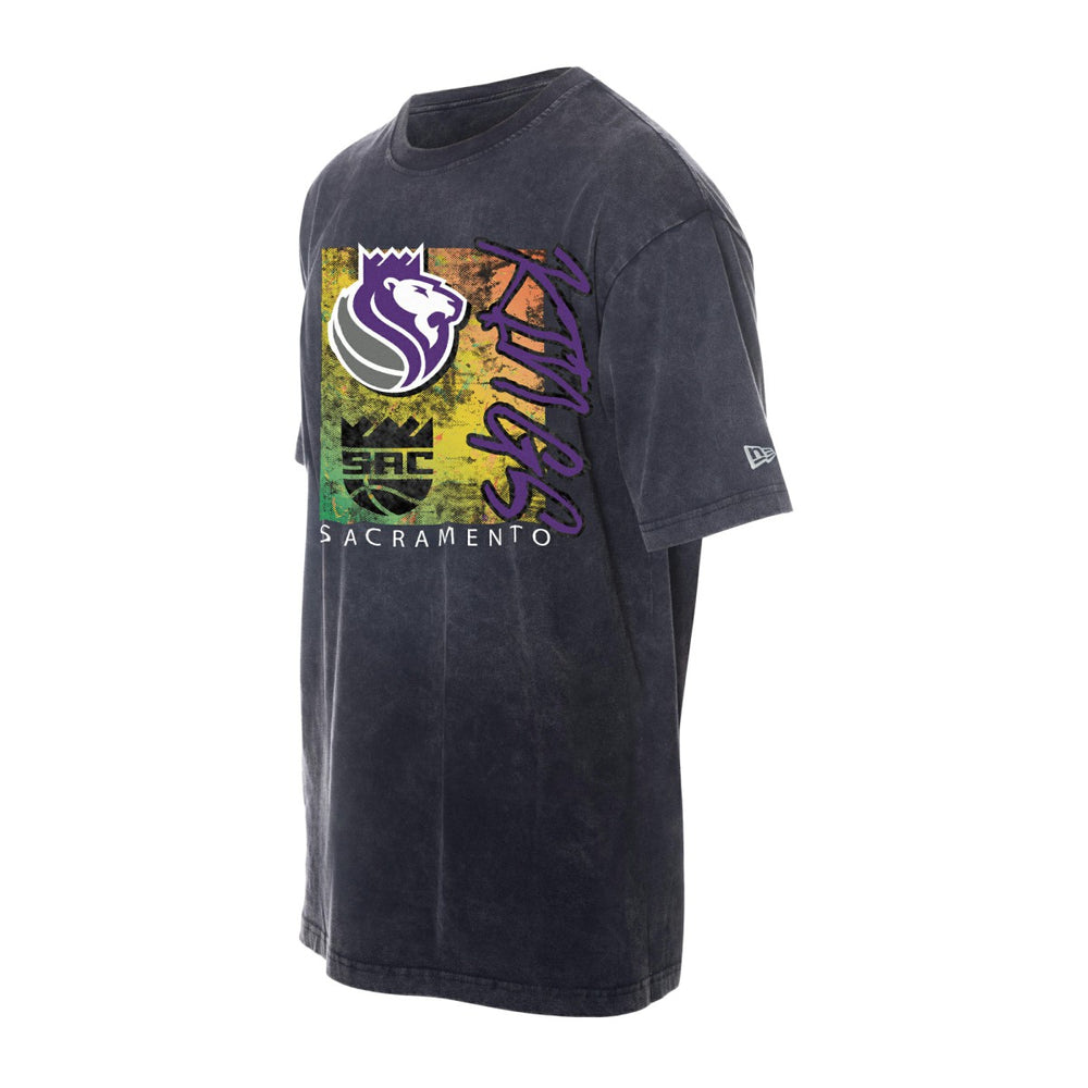 New Era Sacramento Kings Distressed Sport Classics Enzyme Washed T-Shirt
