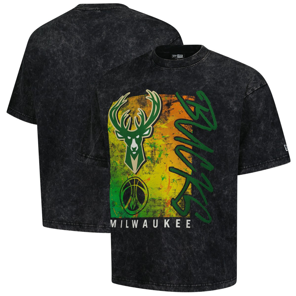 New Era Milwaukee Bucks Sport Classics Enzyme Washed T-Shirt