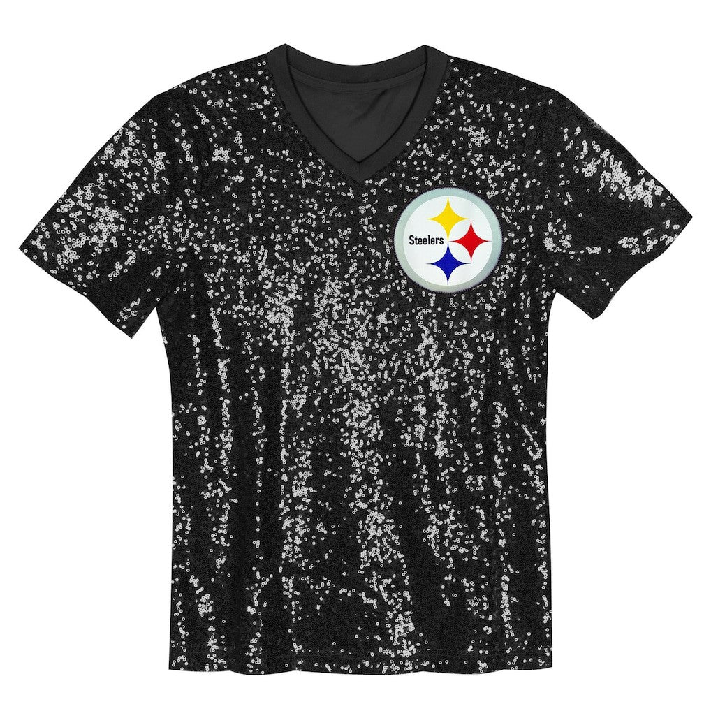 T.J. Watt  Women's Player Name & Number V-Neck Fashion Jersey - Pittsburgh Steelers Jerseys