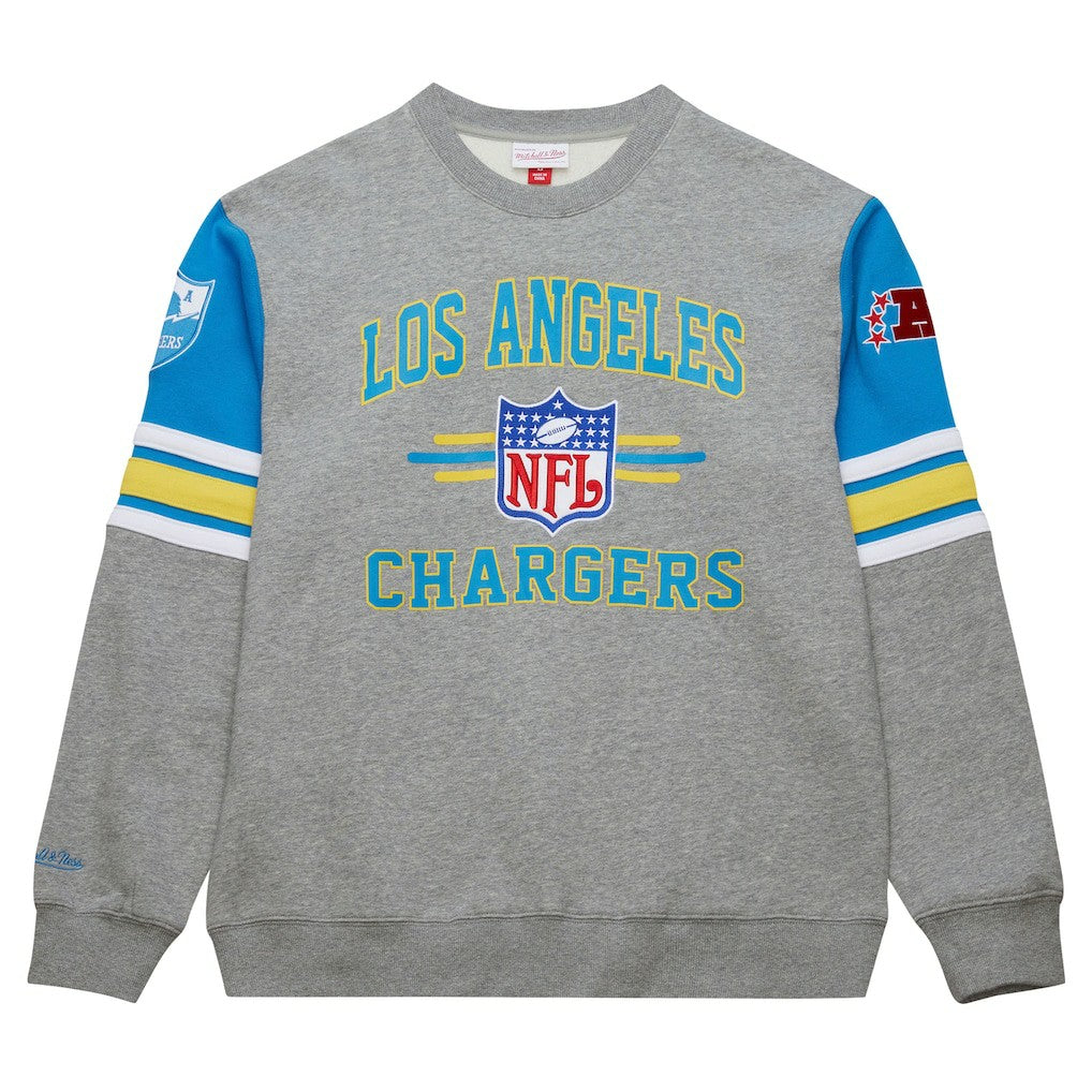 All Over 4.0 Vintage Logo Pullover Sweatshirt - Los Angeles Chargers Pullover