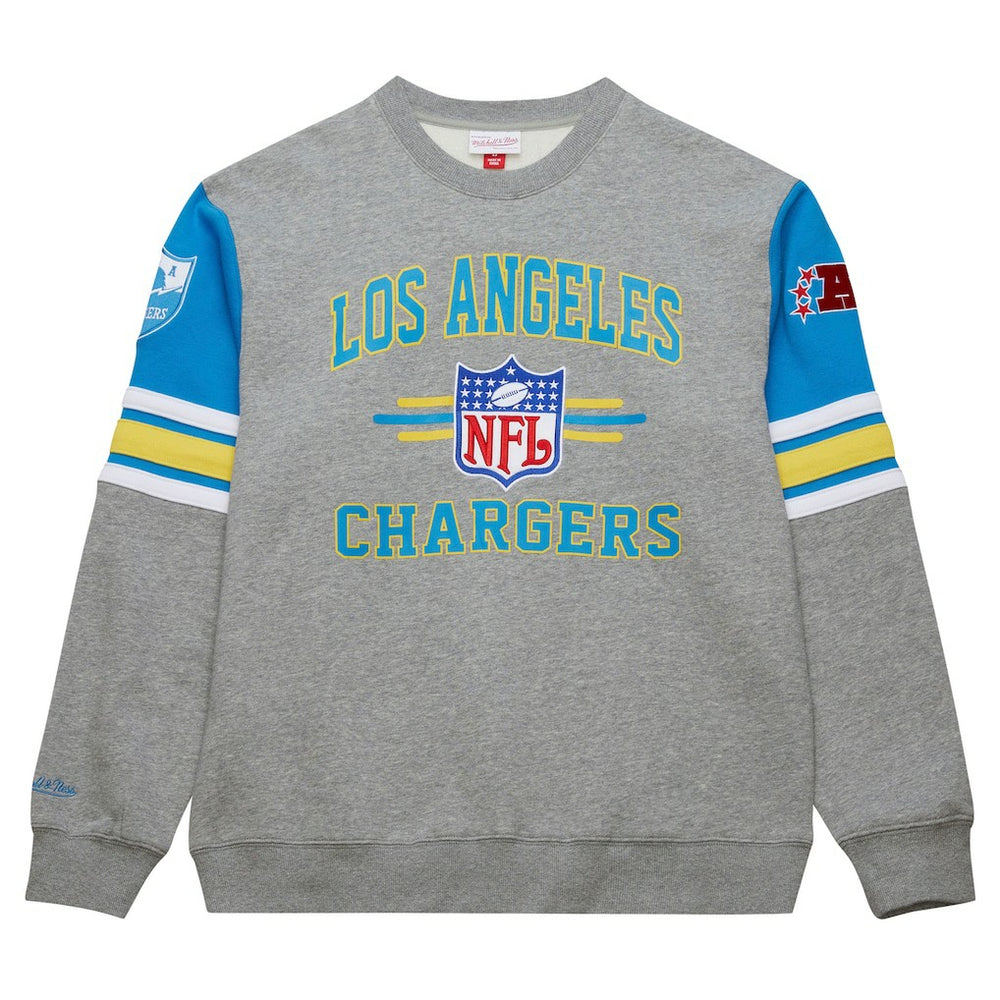 All Over 4.0 Vintage Logo Pullover Sweatshirt - Los Angeles Chargers Pullover