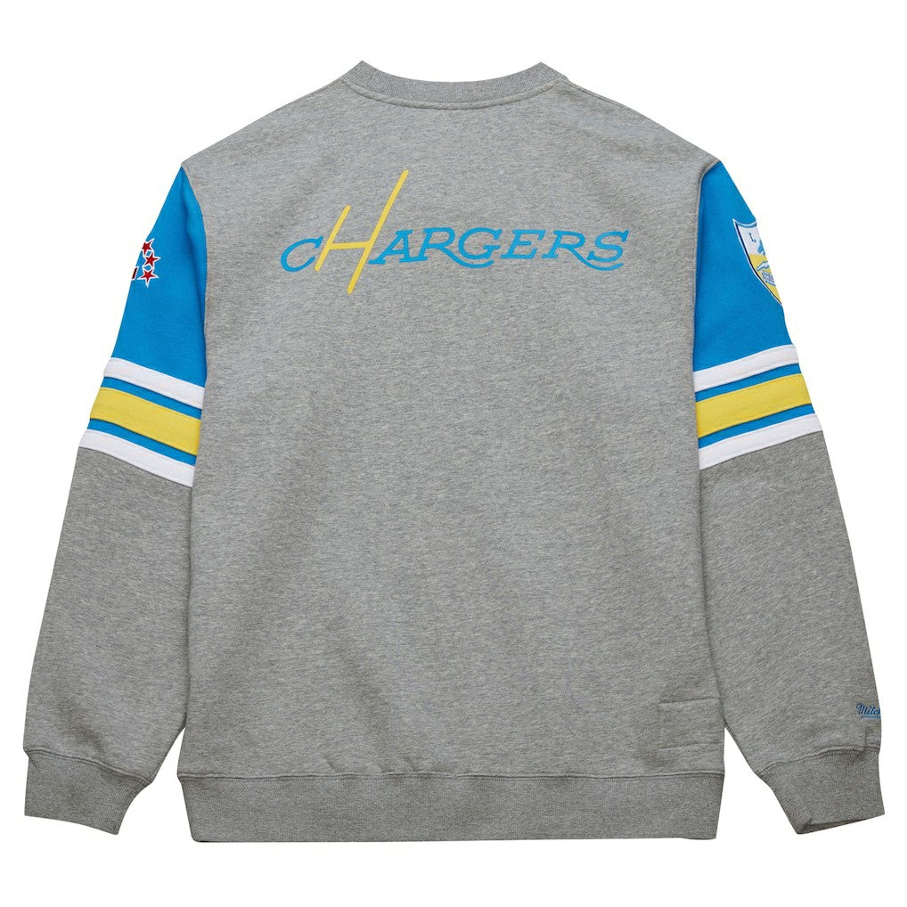 All Over 4.0 Vintage Logo Pullover Sweatshirt - Los Angeles Chargers Pullover