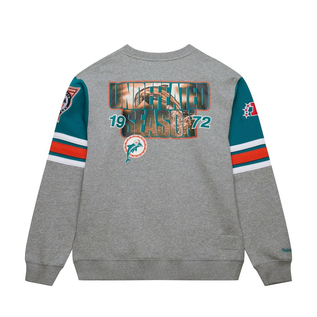All Over 4.0 Vintage Logo Pullover Sweatshirt - Miami Dolphins Pullover