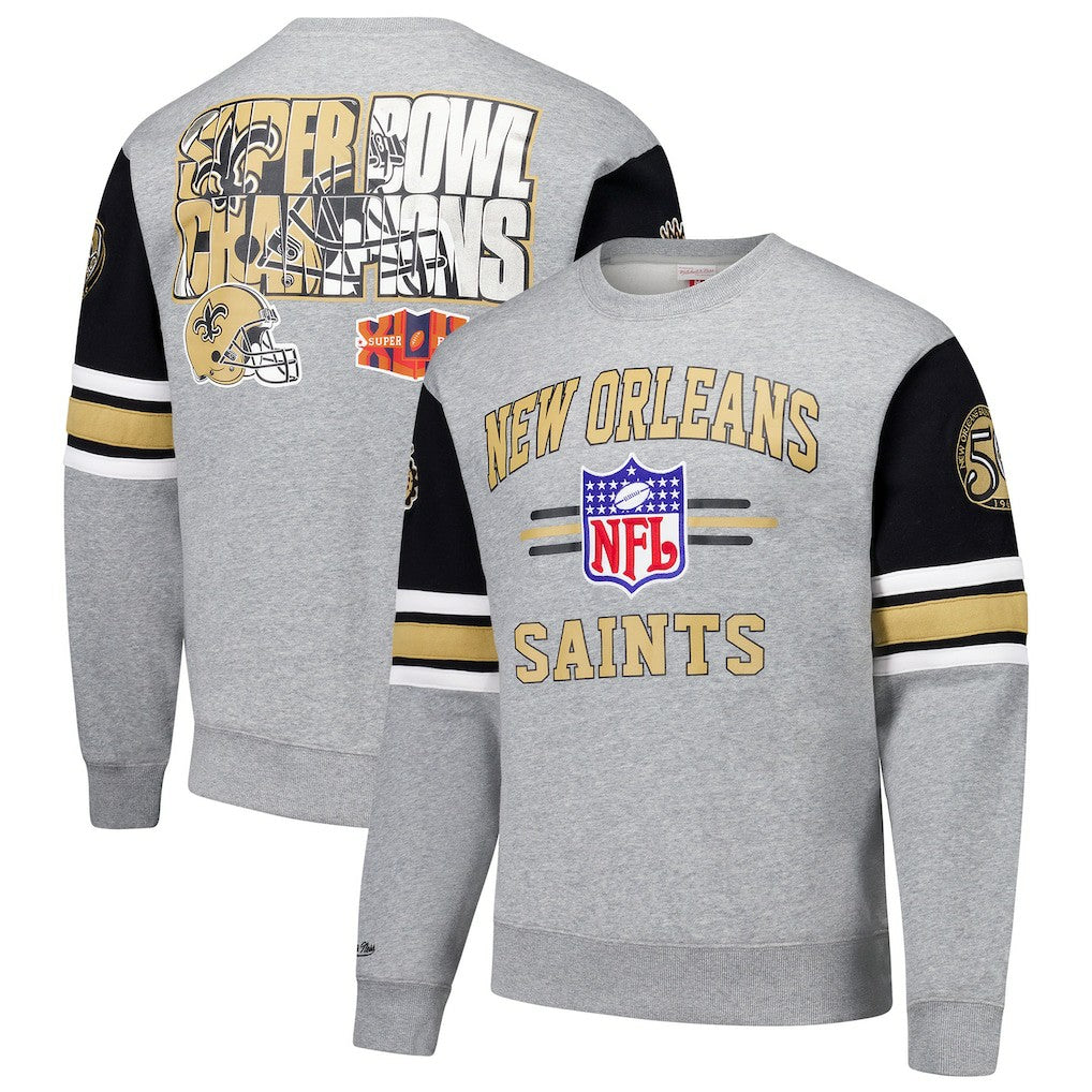 All Over 4.0 Vintage Logo Pullover Sweatshirt - New Orleans Saints Pullover