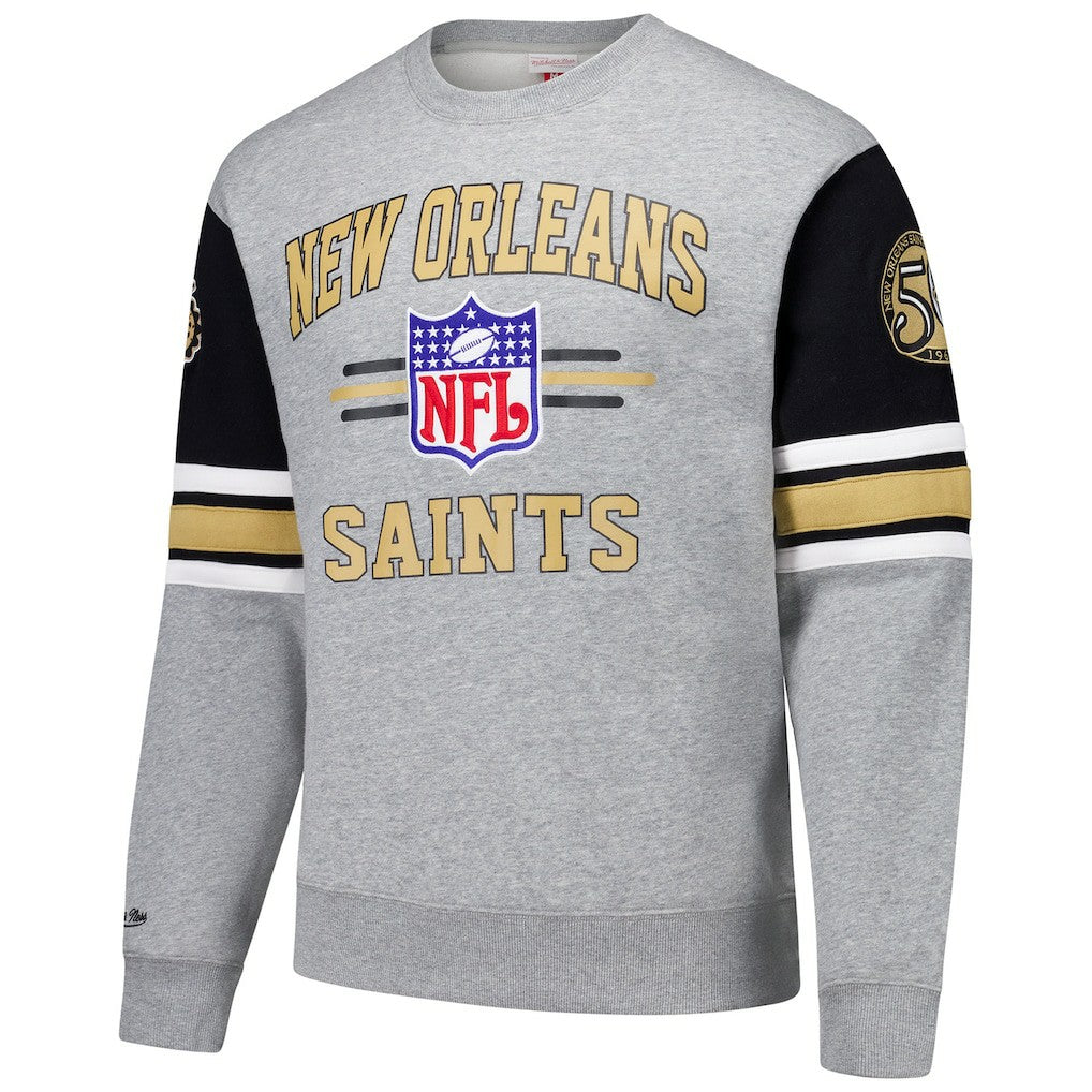 All Over 4.0 Vintage Logo Pullover Sweatshirt - New Orleans Saints Pullover