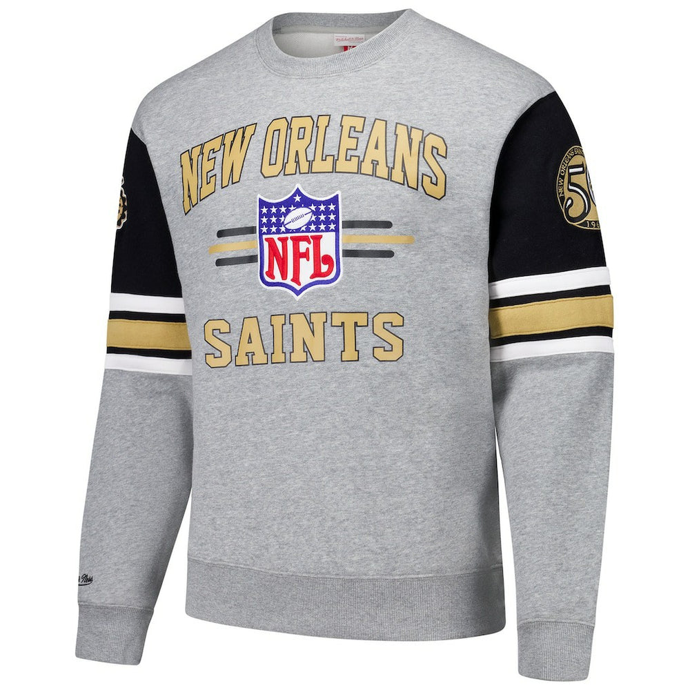 All Over 4.0 Vintage Logo Pullover Sweatshirt - New Orleans Saints Pullover