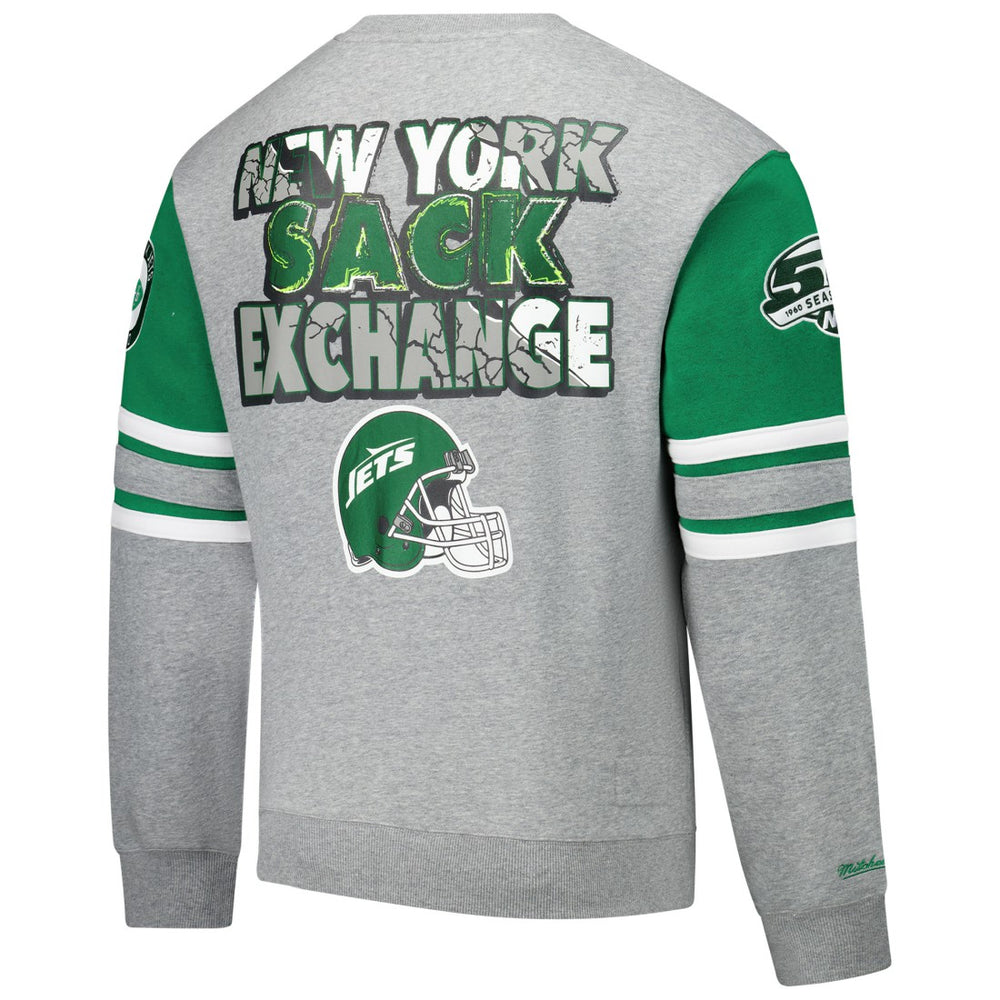 All Over 4.0 Vintage Logo Pullover Sweatshirt - New York Jets Pullover