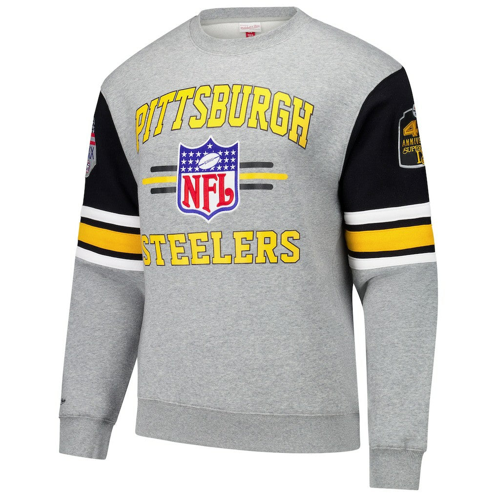All Over 4.0 Vintage Logo Pullover Sweatshirt - Pittsburgh Steelers Pullover