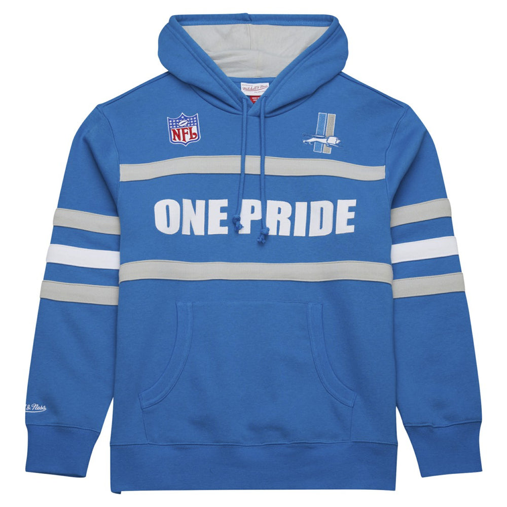 Vintage Logo Head Coach Fleece Pullover Hoodie - Detroit Lions Hoodies