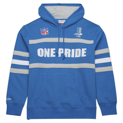 Vintage Logo Head Coach Fleece Pullover Hoodie - Detroit Lions Hoodies