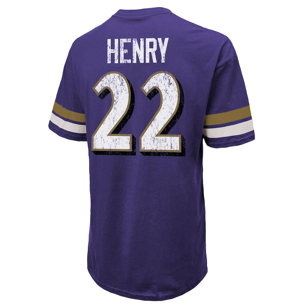 Derrick Henry  Majestic Threads Name & Number Oversized T-Shirt - Baltimore Ravens T-shirts