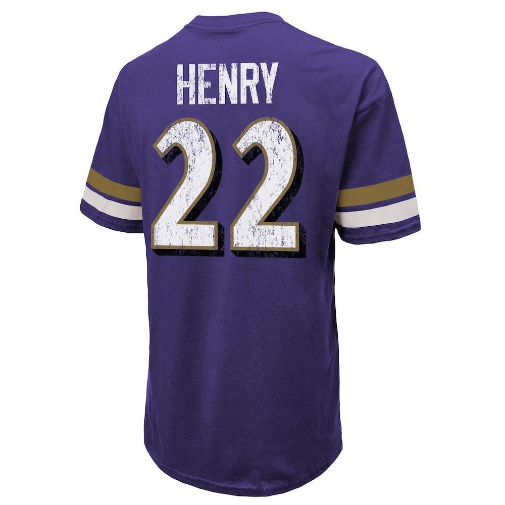 Derrick Henry  Majestic Threads Name & Number Oversized T-Shirt - Baltimore Ravens T-shirts