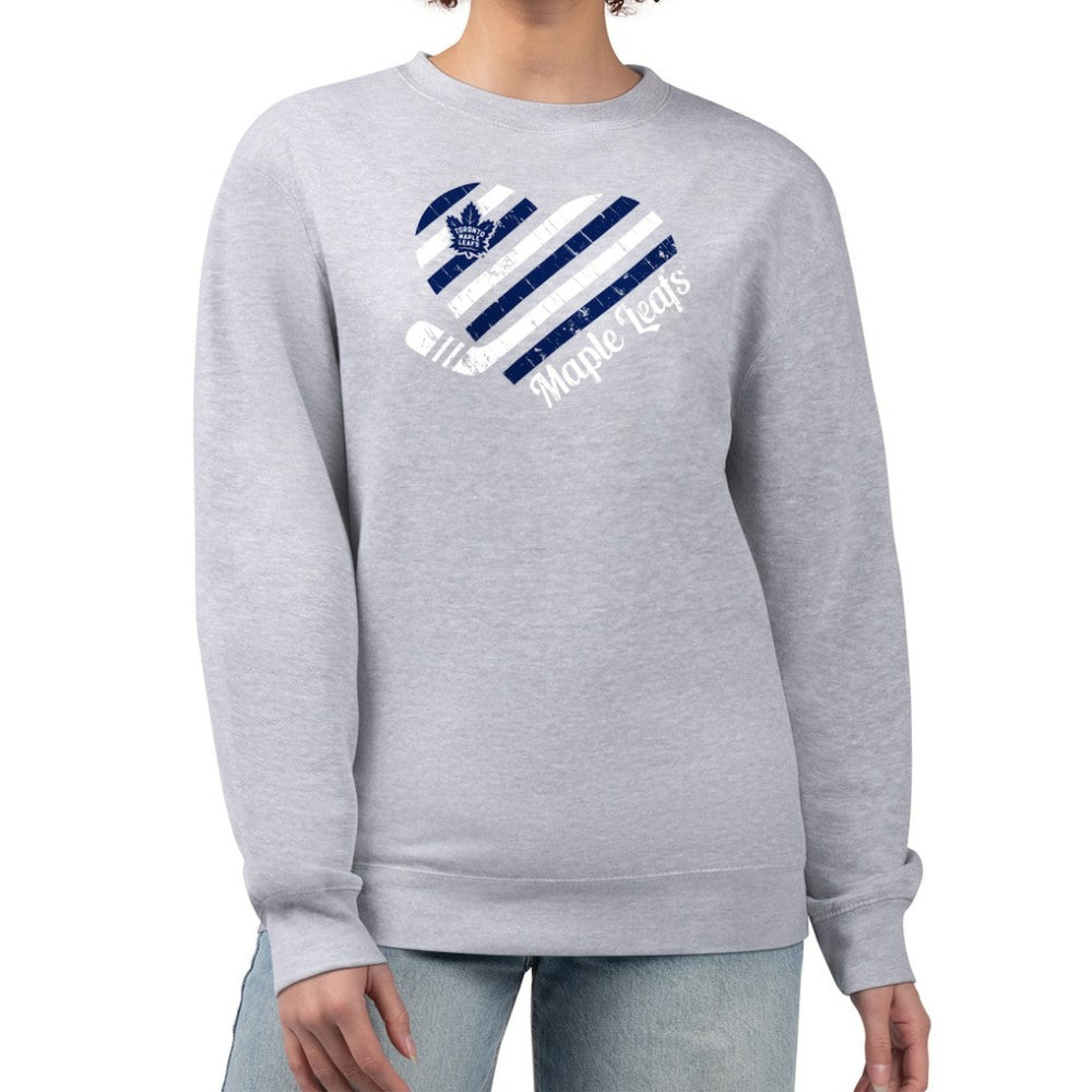 NHL Toronto Maple Leafs G-III 4Her by Carl Banks Women's Heart Graphic Pullover Sweatshirt